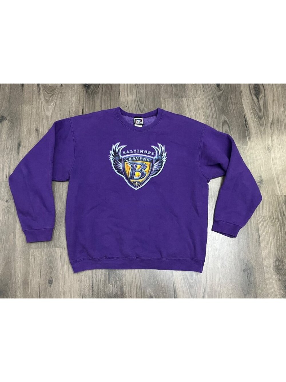 Vintage Pro Player Baltimore Ravens Crewneck Sweatshirt Size 2XL Purple - Read